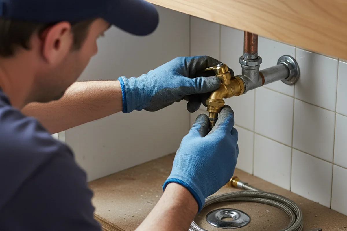 Shutoff valve and fitting work during Repiping in Peoria Heights
